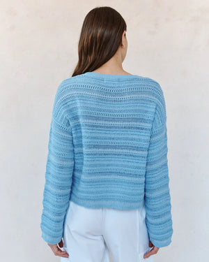 Bella Dahl Textured Crew Neck Sweater