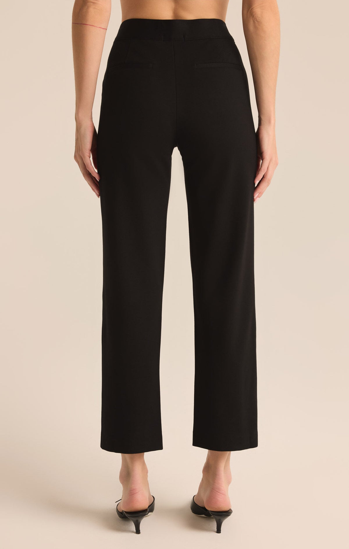 Z Supply Do It All Straight Leg Black Pant