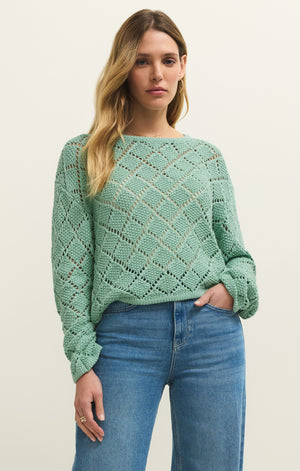 Z Supply Hullen Crochet Sweater - 2 Colors