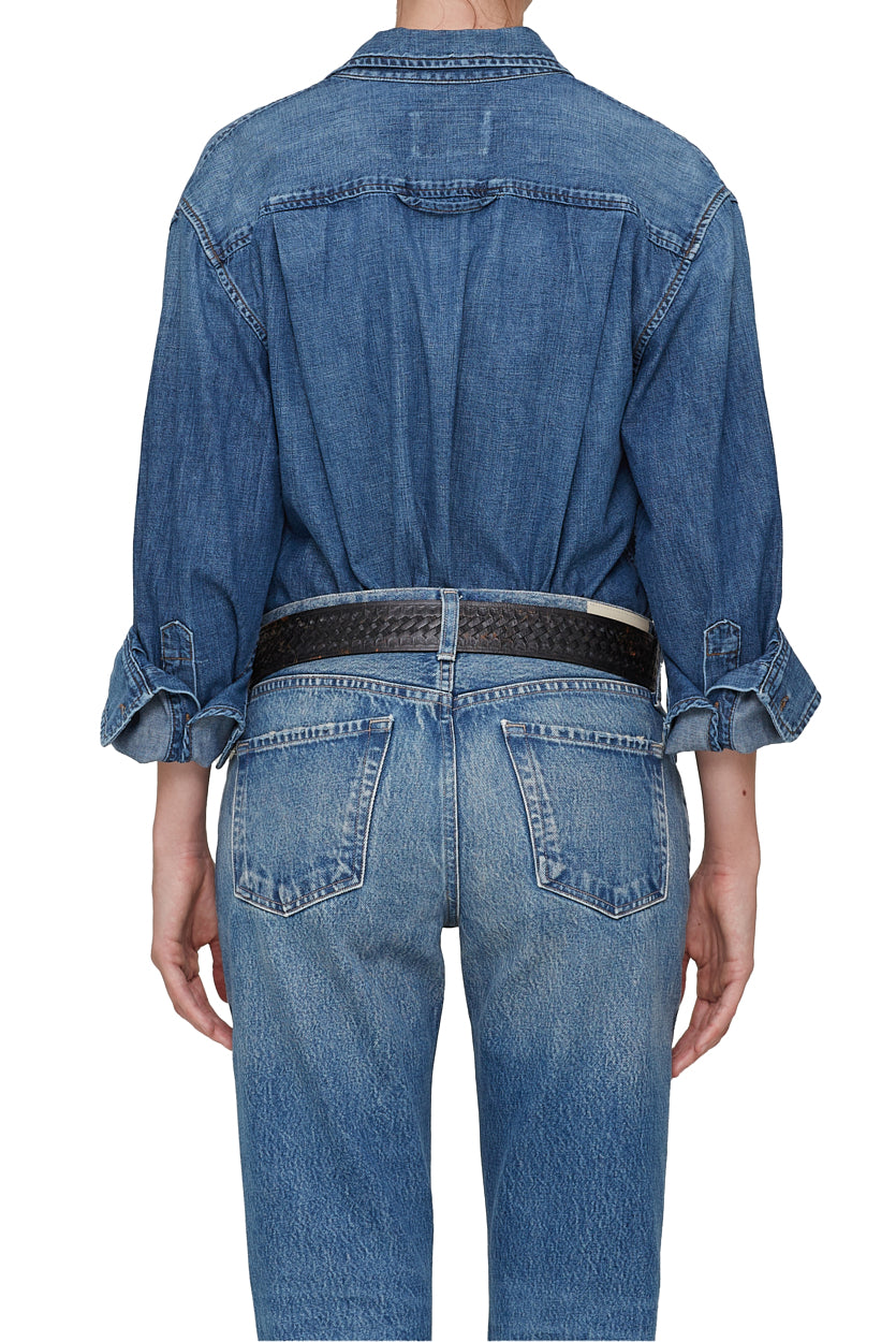 Citizens of Humanity Kayla Shrunken Shirt in Somerset Denim