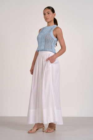 Elan White Maxi Skirt