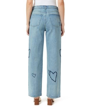 Habitual Wythe Heart Relaxed Straight Leg Jeans