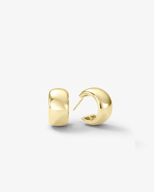 Melinda Maria She's So Smooth Baby Hoops in Gold