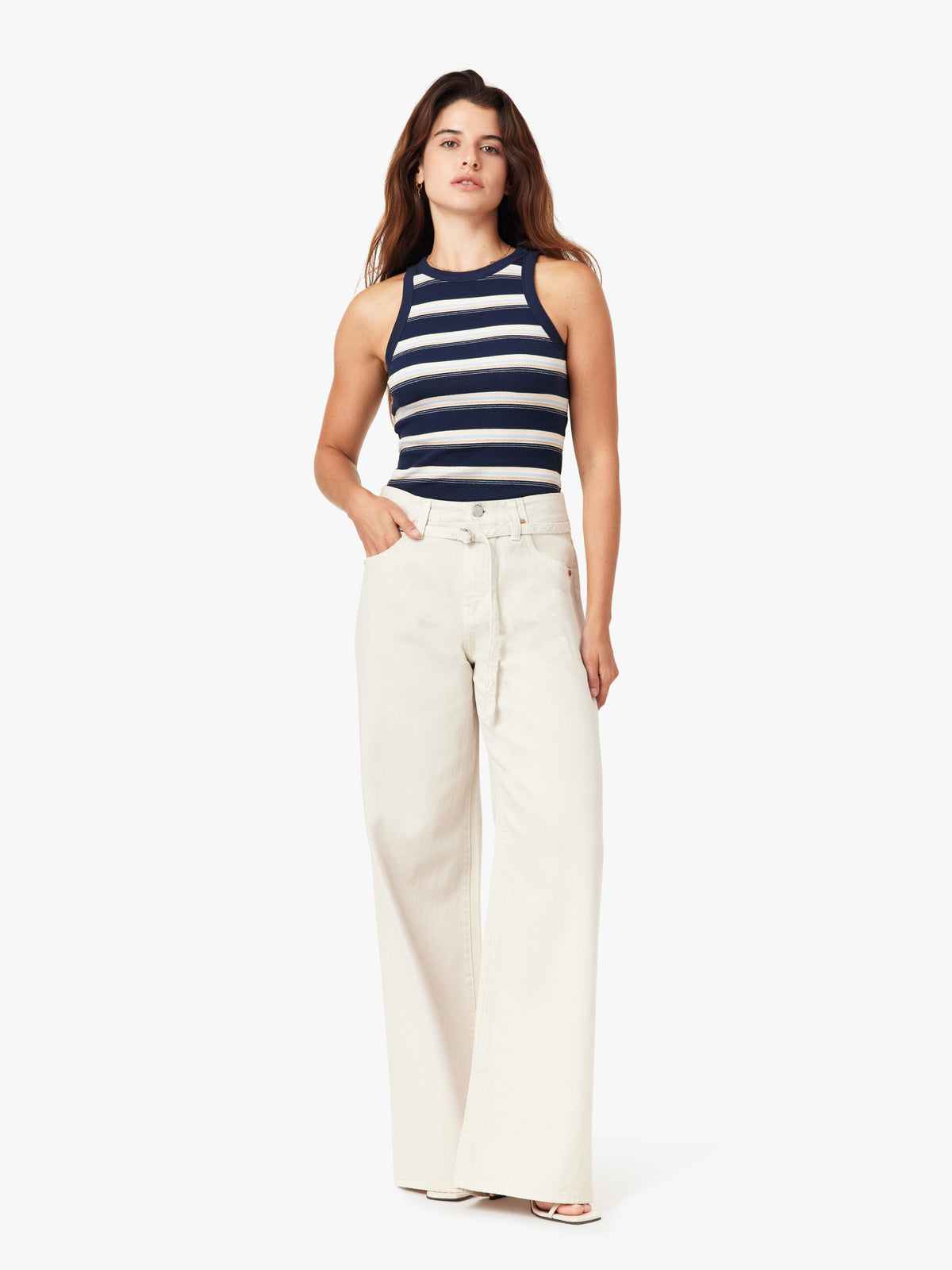 Habitual Brynn belted wide leg pant