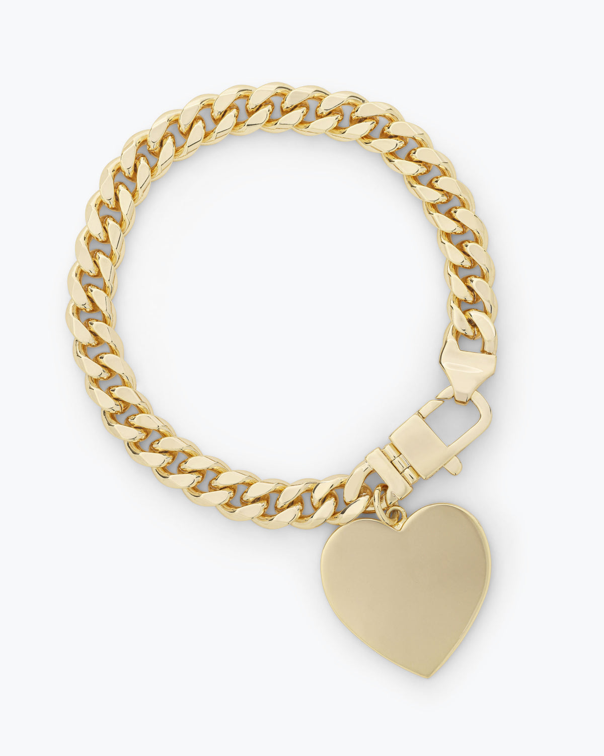 Melinda Maria Julian Xl Heart Cuban Chain Bracelet
