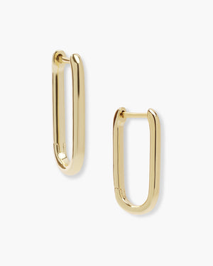 Melinda Maria Carrie Chain Gold Huggies