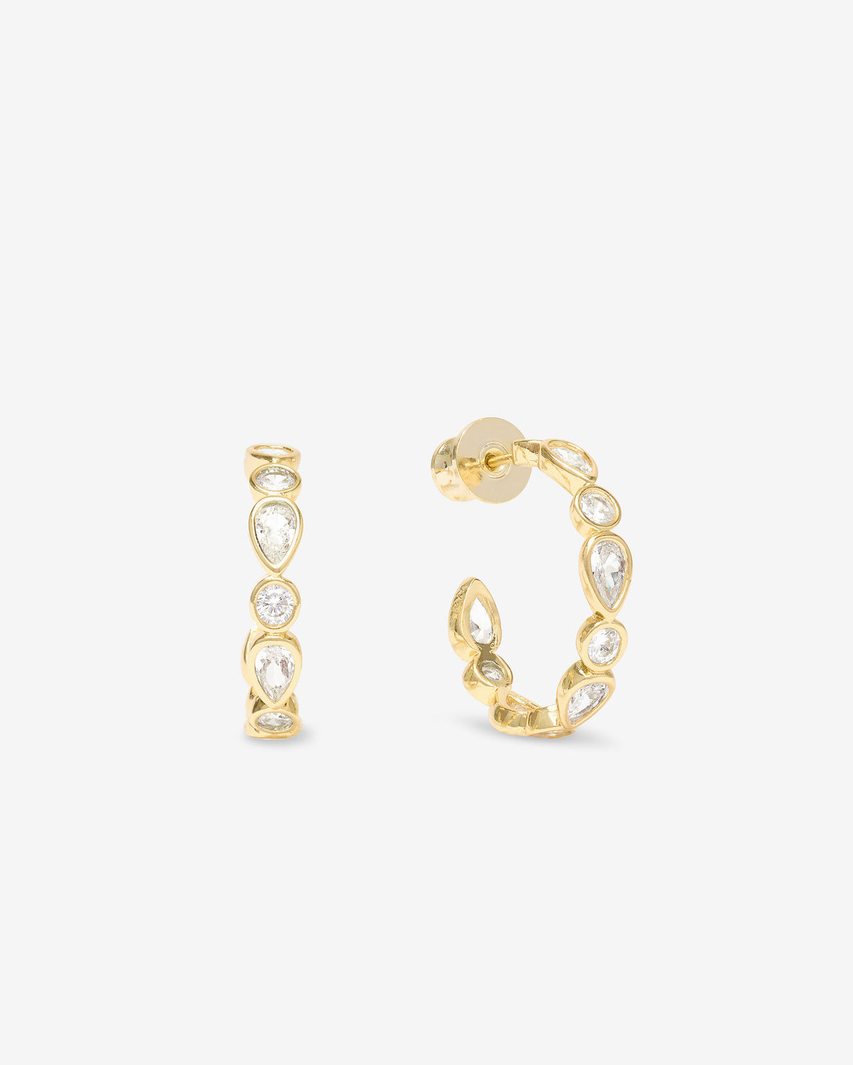 Melinda Maria Isla Large Hoops in Gold