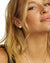 Melinda Maria Hello Gorgeous Stud Earrings in Gold