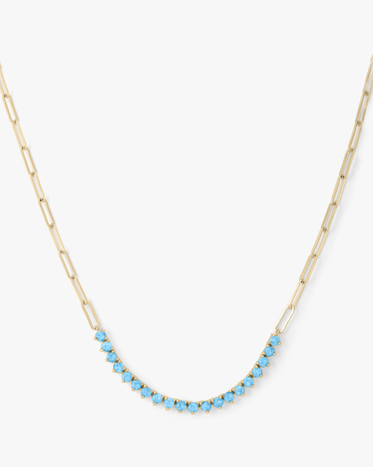 Not Your Basic Blue Opal Samantha Tennis Necklace