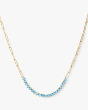 Not Your Basic Blue Opal Samantha Tennis Necklace
