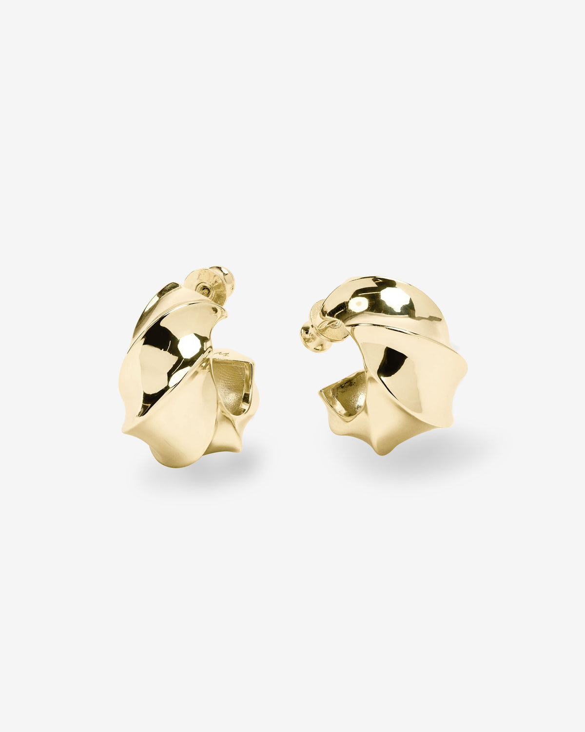 Melinda Maria With a Twist Hoops Gold