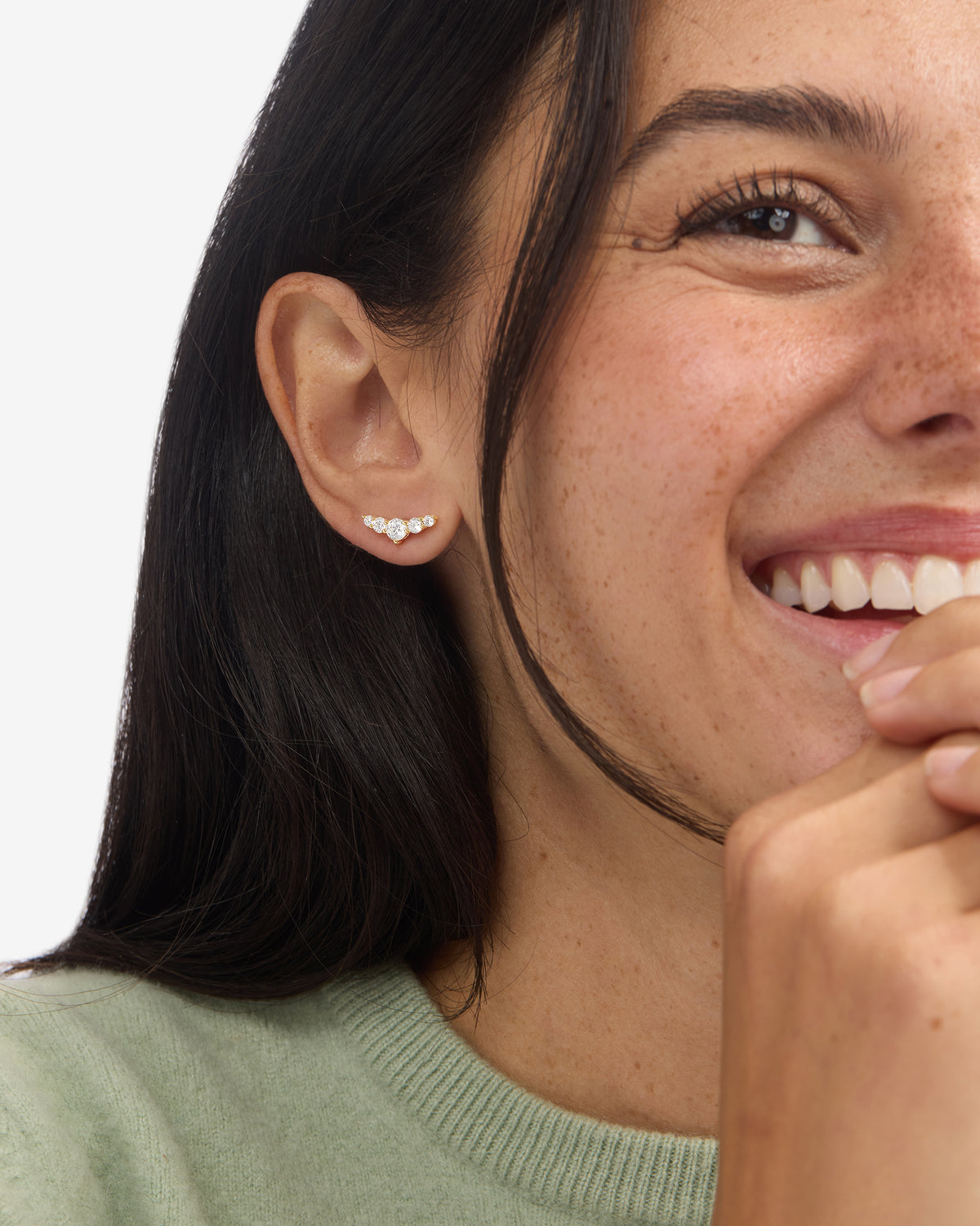 Melinda Maria Radiant Studs in Gold