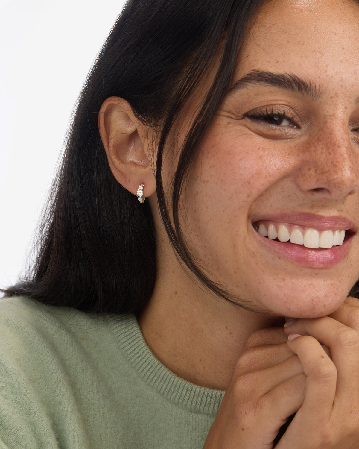 Melinda Maria Oh She Fancy Graduated Huggies in Gold White