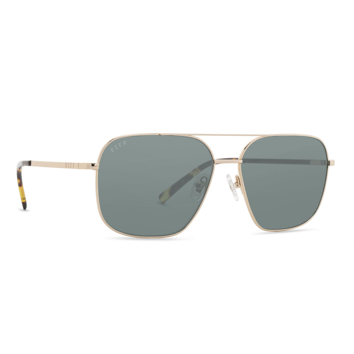 DIFF EYEWEAR Jonas Gold g15 Polarized Sunglasses