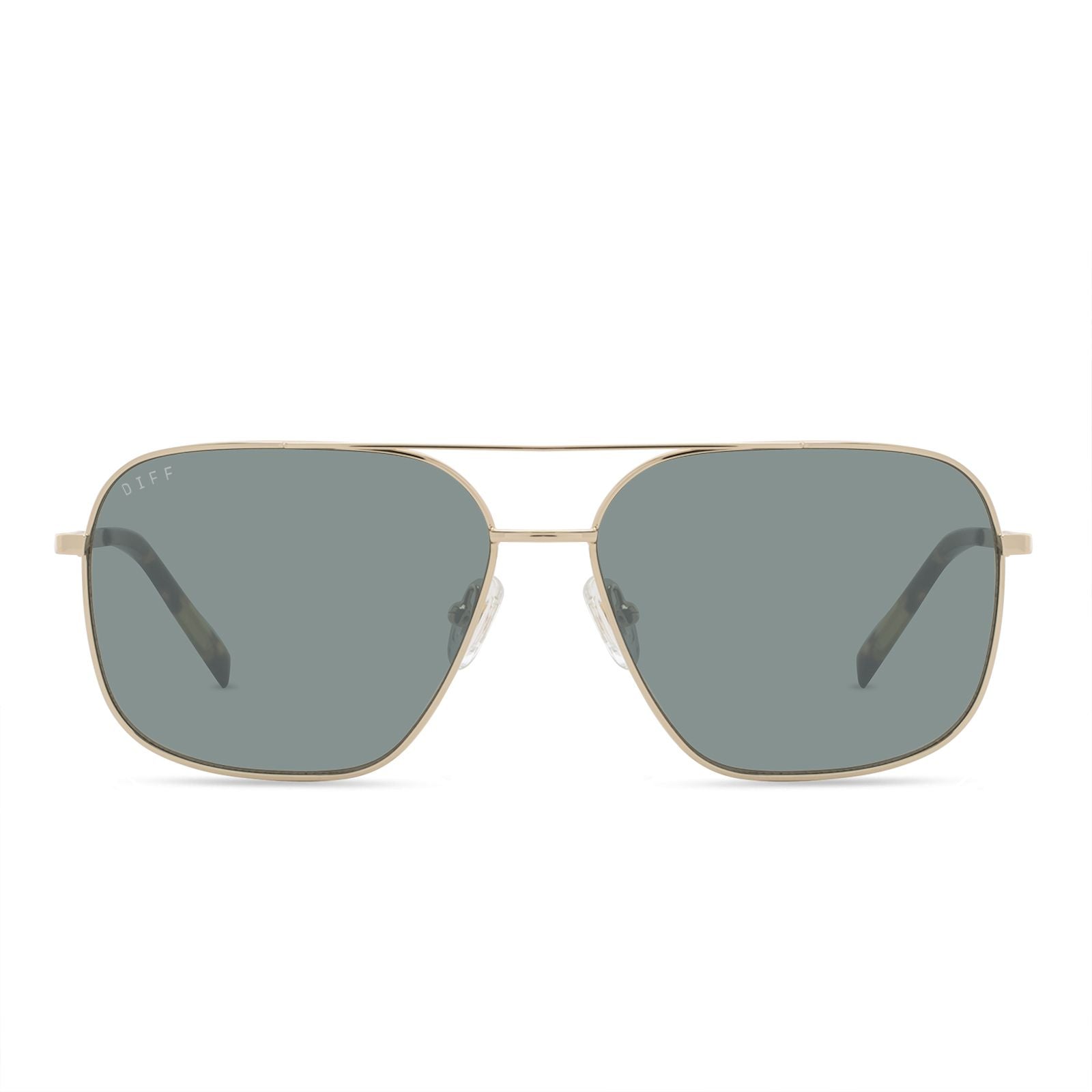 DIFF EYEWEAR Jonas Gold g15 Polarized Sunglasses