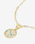 Melinda Maria Sweet Dreams Samantha Chain Necklace in Gold Blue Opal Ombre