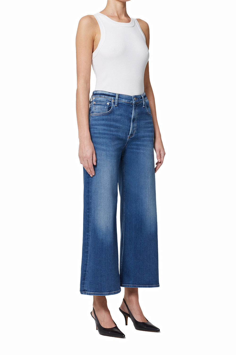 Citizens of Humanity Lyra Wide Leg Crop in Ambry