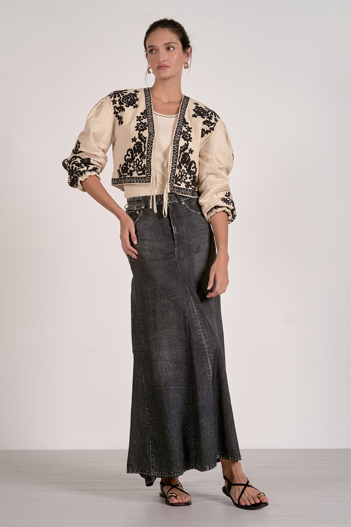 Jacket Tie Front Boho Jacket