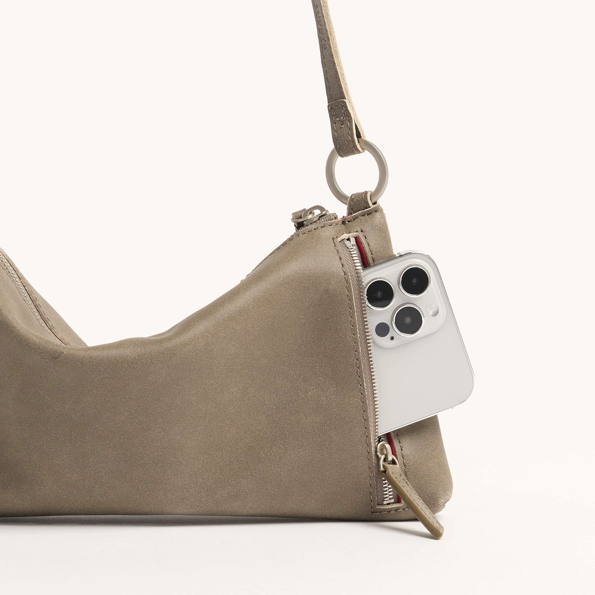 Hammitt Kyle Leather Handbag in Pewter