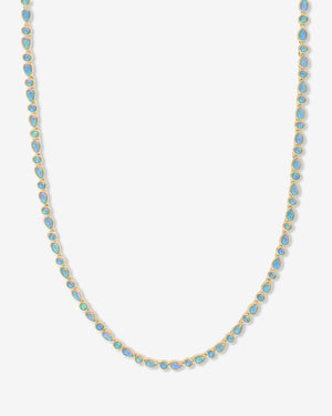 Melinda Maria Isla Tennis Necklace 16' in Gold
