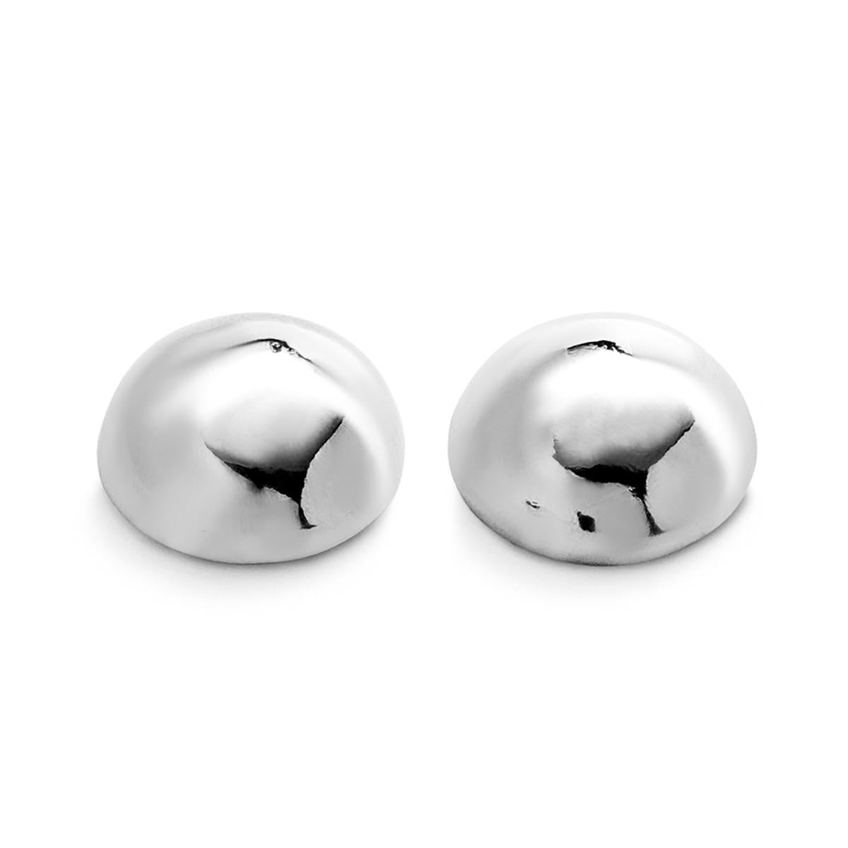 Uno De 50 Silver Ser Intrepida Bead Shaped Stud Earrings