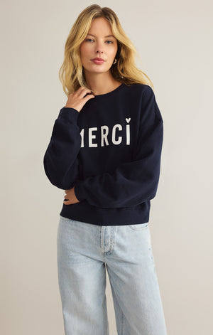 Z Supply First Date Sweatshirt Merci Sweater