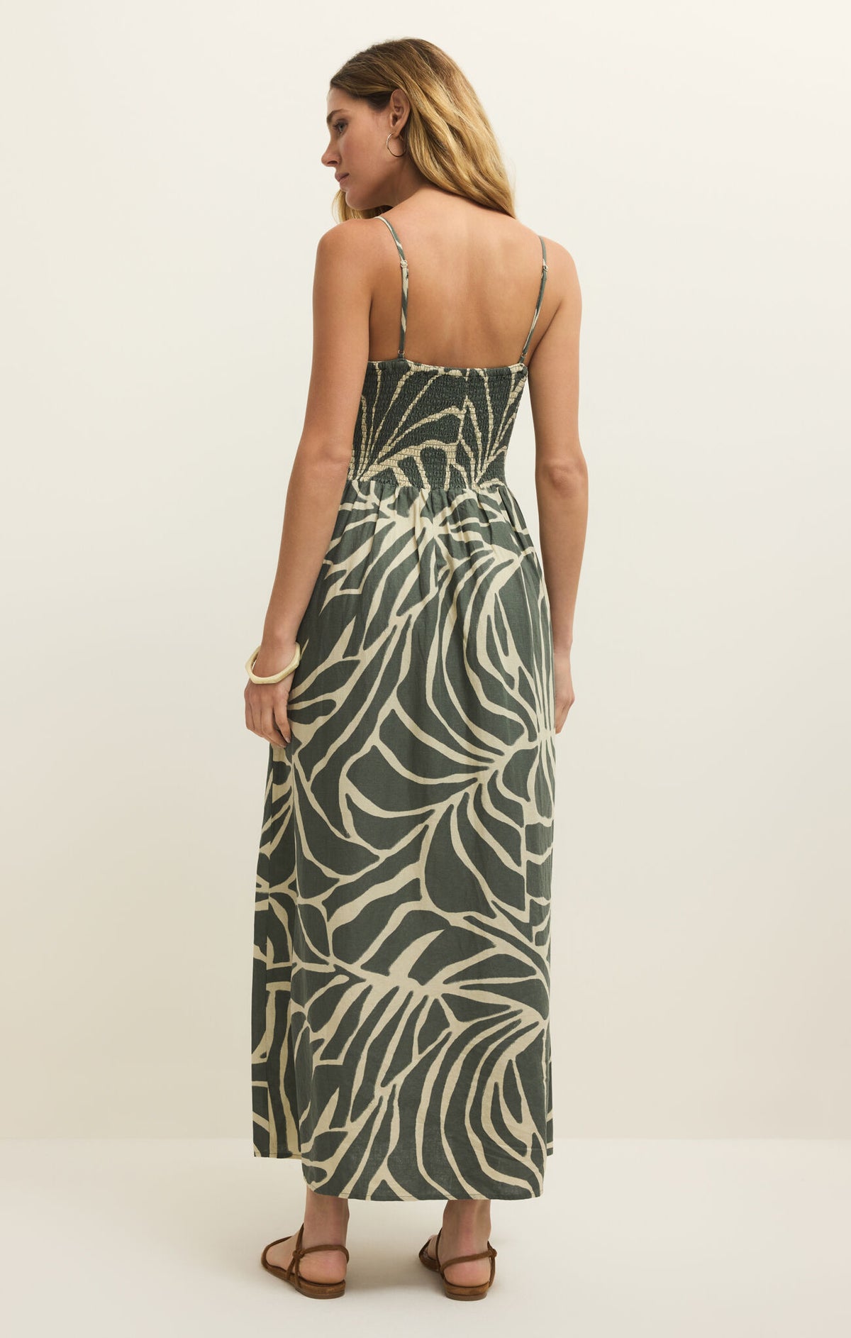 Z Supply Bayside Tova Palm Midi Dress