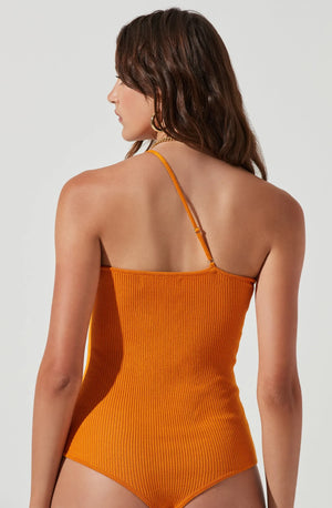 Astr the Label Shay Orange Bodysuit
