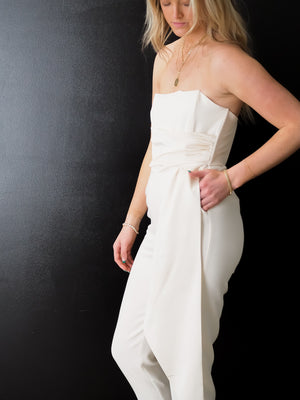 Steve Madden Ivory HARLEN JUMPSUIT