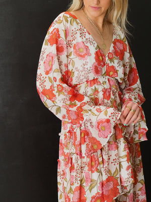 Steve Madden Pink SOL Floral Vintage Rose DRESS