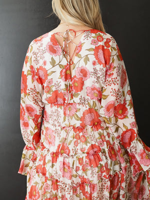 Steve Madden Pink SOL Floral Vintage Rose DRESS