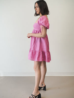 MICAELLA BABYDOLL LINED DRESS - 2 Colors