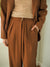 ASTR The Label Brown Boyfriend Pants
