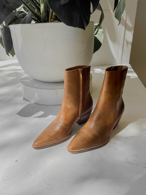 Matisse Smooth Leather Vintage Brown Tan Boot