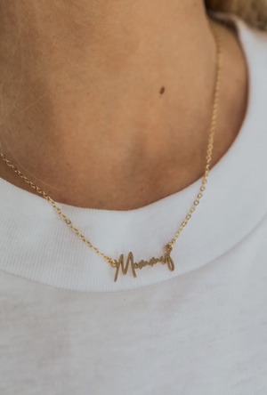 Gold Mommy Necklace